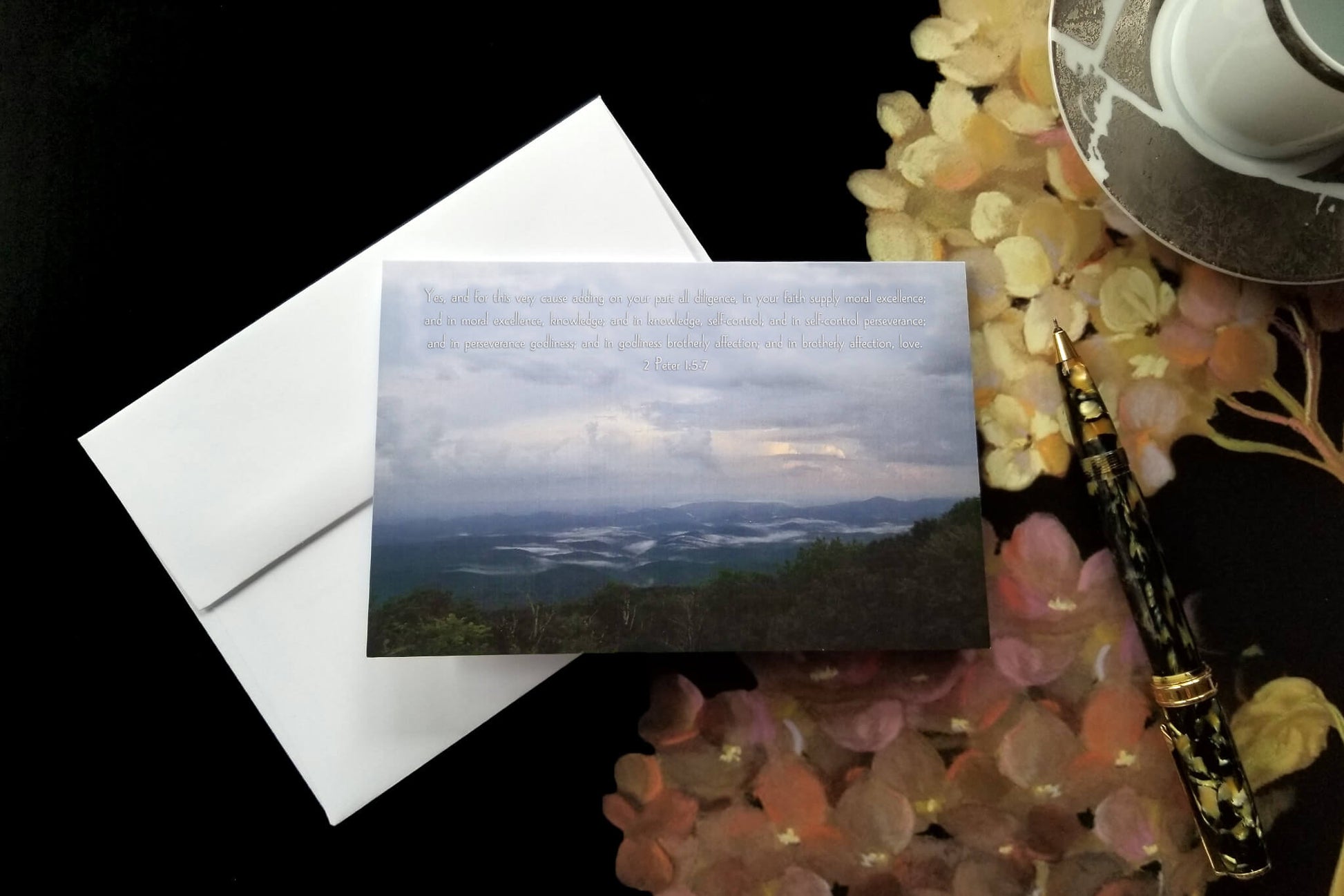 2 Peter 1:5-7 Parkway Panorama FW Christian greeting card