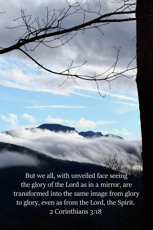 2 Corinthians 3 Grandfather Unveiled Christian greeting card