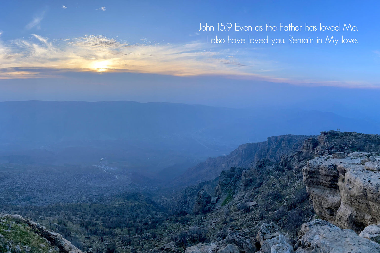 John 15:9 Bonded by Love Barnabas Notes Travels Christian greeting card