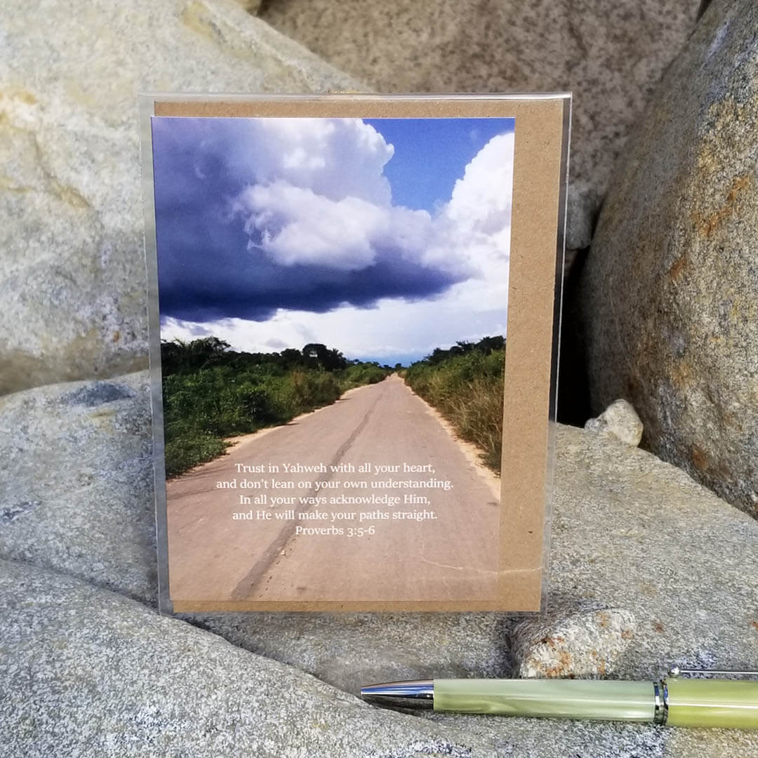 Proverbs 3 Onward Barnabas Notes Travels eco Christian greeting card