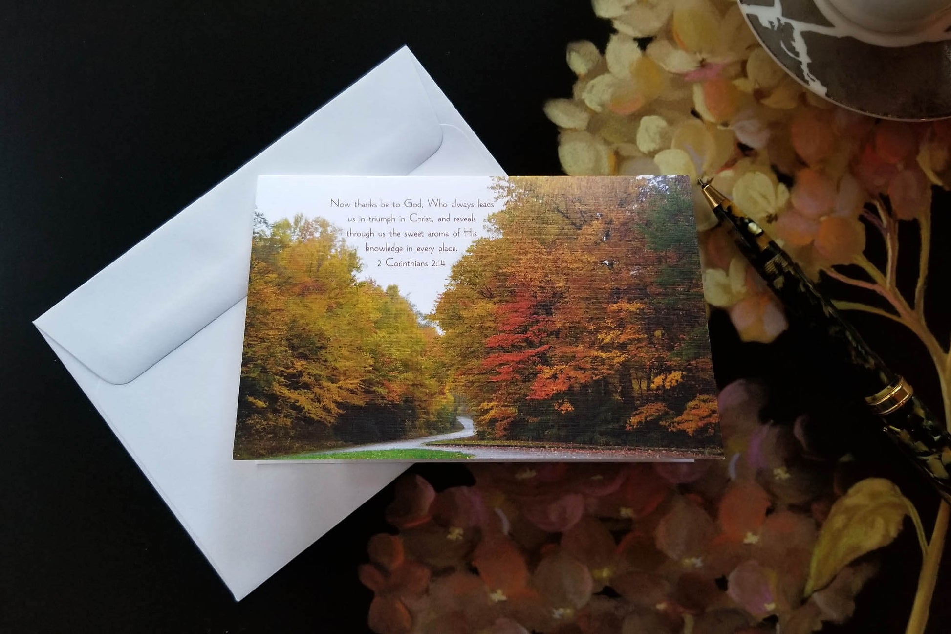 2 Corinthians 2 Fall Drive Parkway FW Christian greeting card