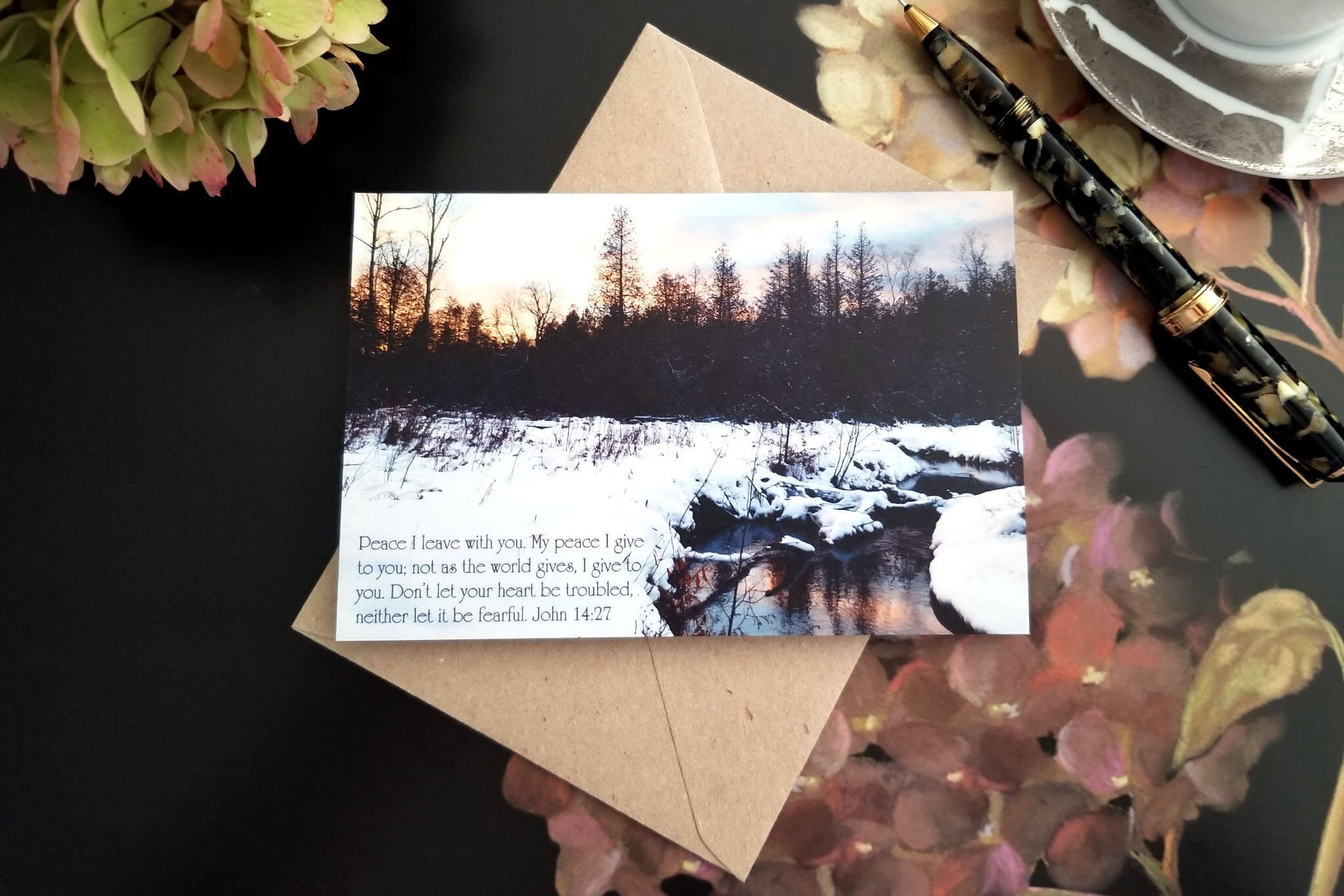 John 14 Woodsong Eco Christian greeting card
