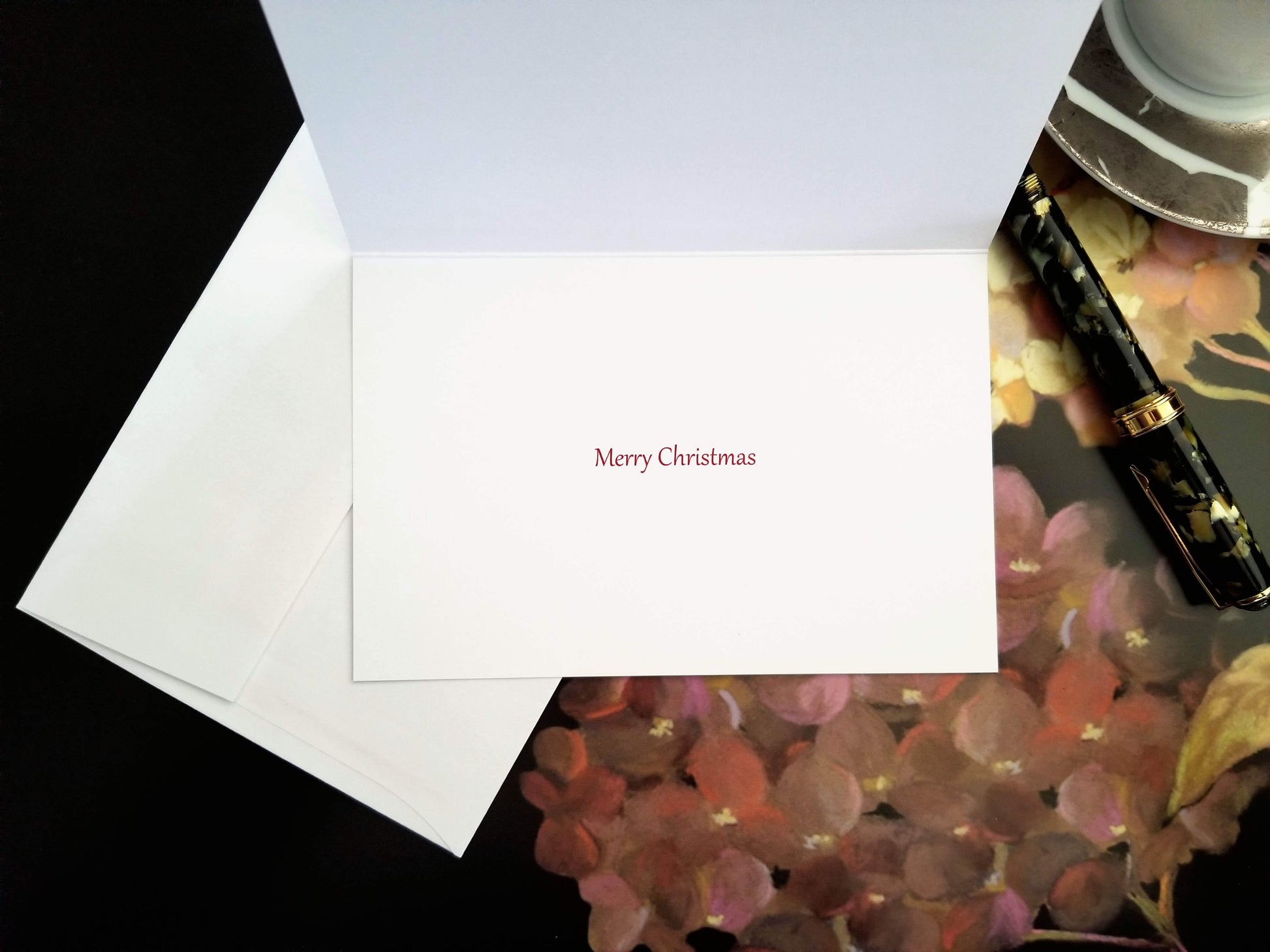 Merry Christmas inside Luke 1:35 Snow Angel FW Christian Christmas greeting card