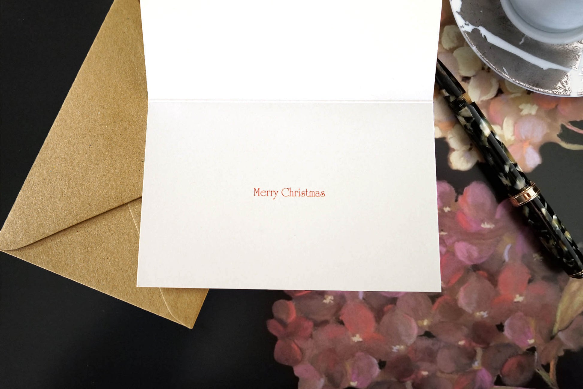 Merry Christmas inside Luke 1:35 Snow Angel eco Christian Christmas greeting card