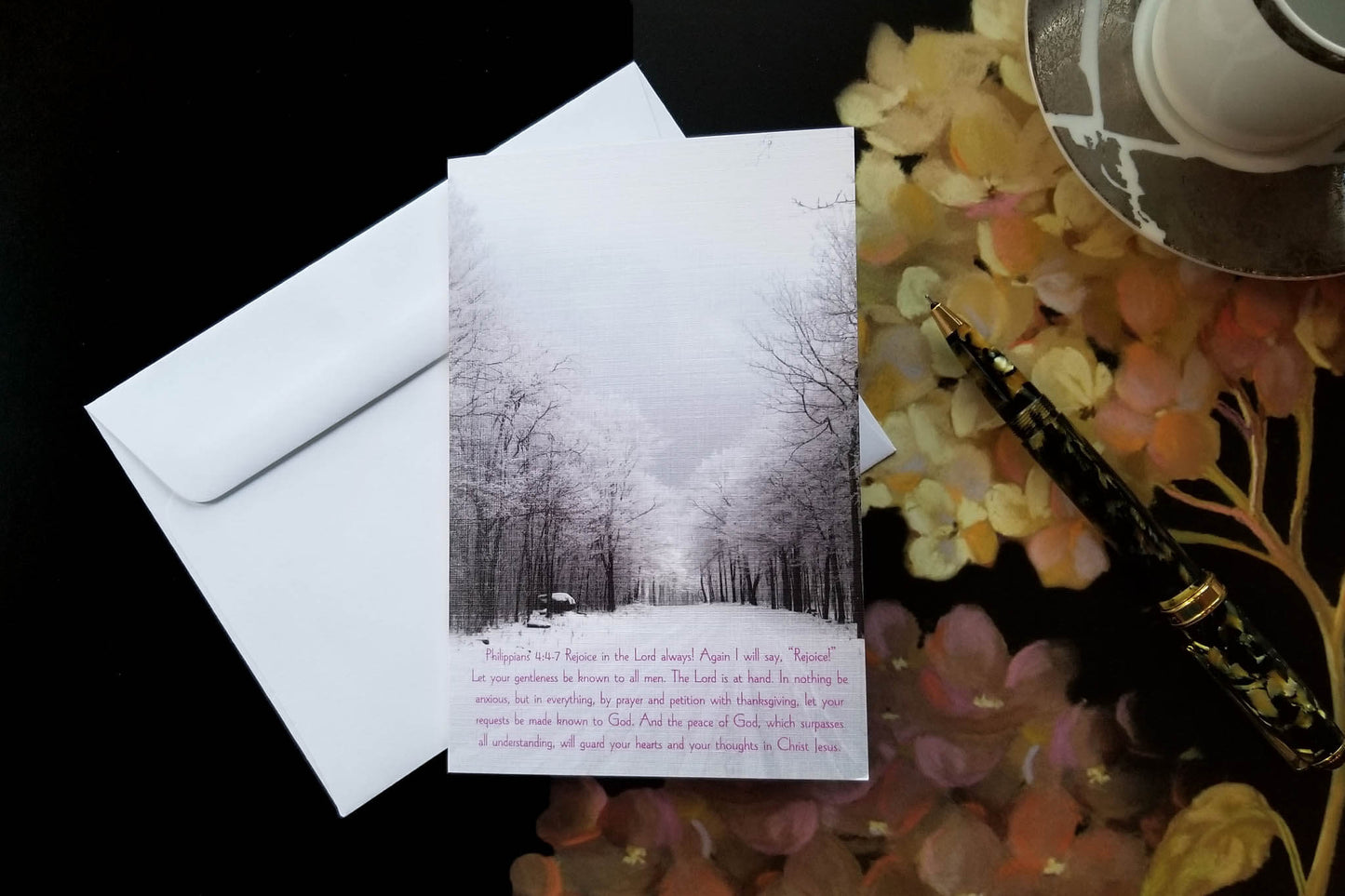 Philippians 4 Winter Wonderland FW Christian greeting card