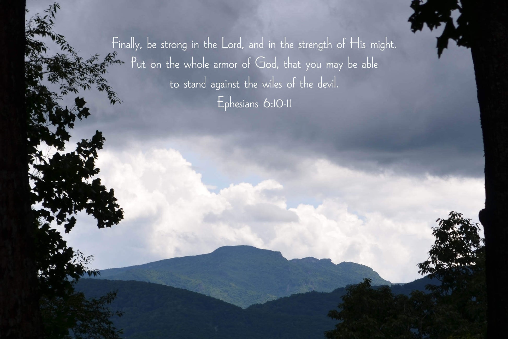 Ephesians 6:10-11 Approaching Storm Christian greeting card