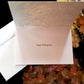 Isaiah 60:1 FW Textured Linen Christian greeting card with Happy Thanksgiving inside