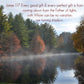 James 1:17 Steam on Lake Fall