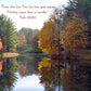 Psalm 119:165 Fall Lake Reflection