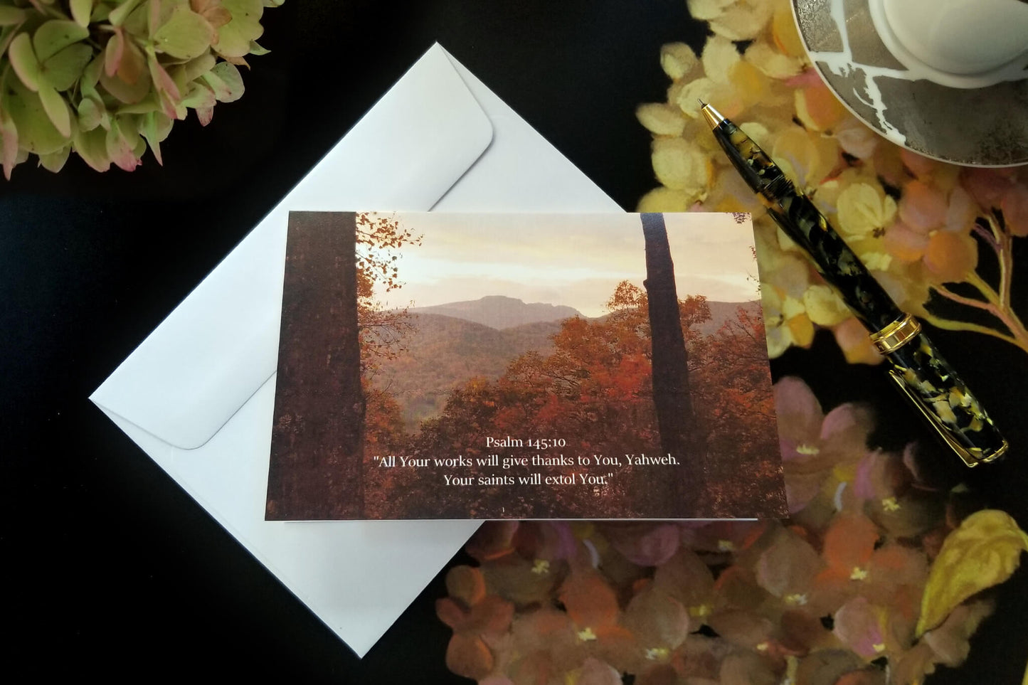 Psalm 145:10 FW Christian greeting card